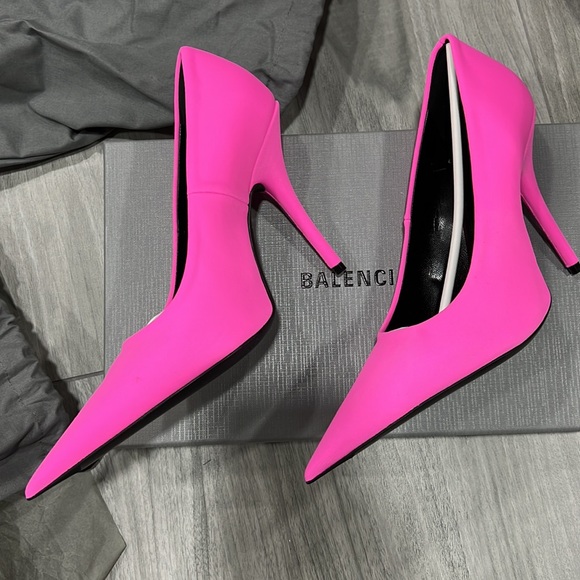 BALENCIAGA Knife Pump in Fluo Pink new - Picture 7 of 16
